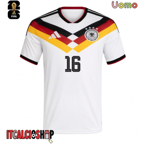 Germania Angelo Stiller #16 Prima Maglia Mondiali 2026 Manica Corta